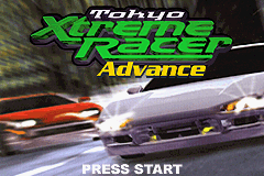 Tokyo Xtreme Racer Advance title screen for GameBoy Advance